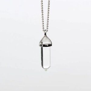 Clear quartz necklace